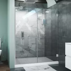 5 Portes de douche à charnière sans cadre Scottsdale avec écran invisible